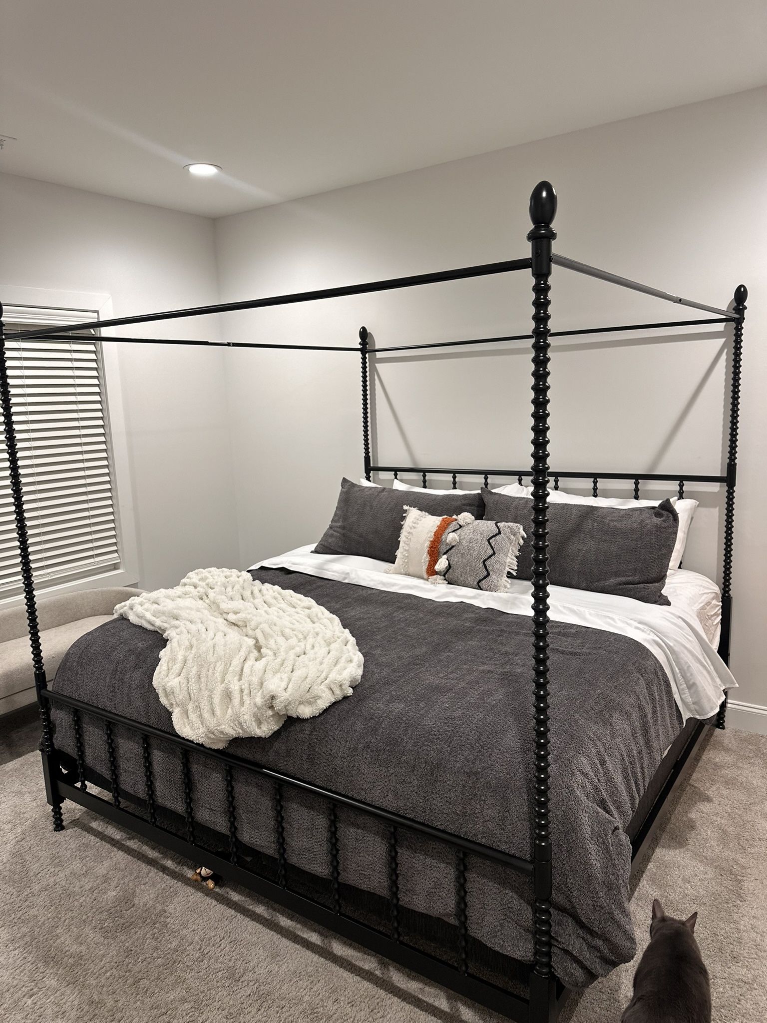 King Bed Frame, Mattress & Box Spring