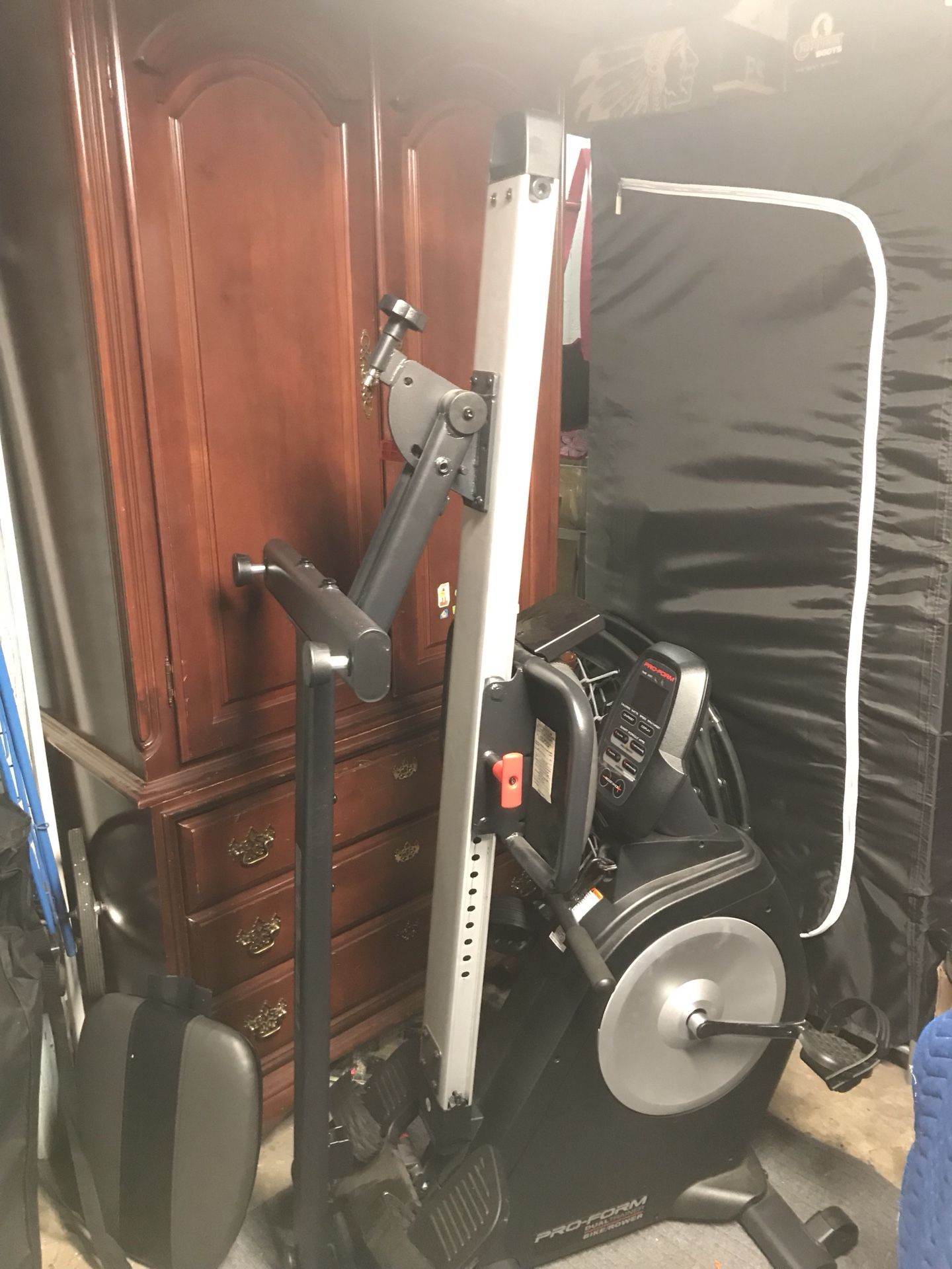 Pro form dual trainer bike rower