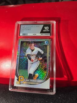 2025 Bowman - Paul Skenes #30 Chrome Mojo Refractor MPE 10 GEM MINT