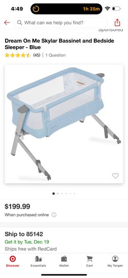 Brand New Dream On Me Bassinet/Bedside Sleeper. Retails For $199