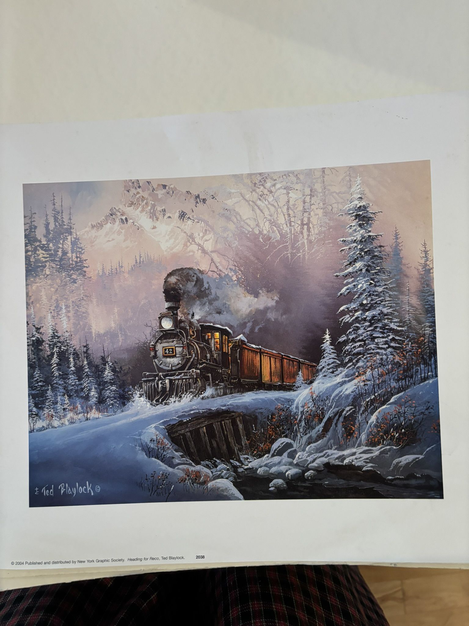 Train Print Heading For Reco Ted Blaylock