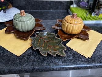Fall dishes and decor