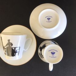 Imperial Porcelain. 2 Espresso Cups.