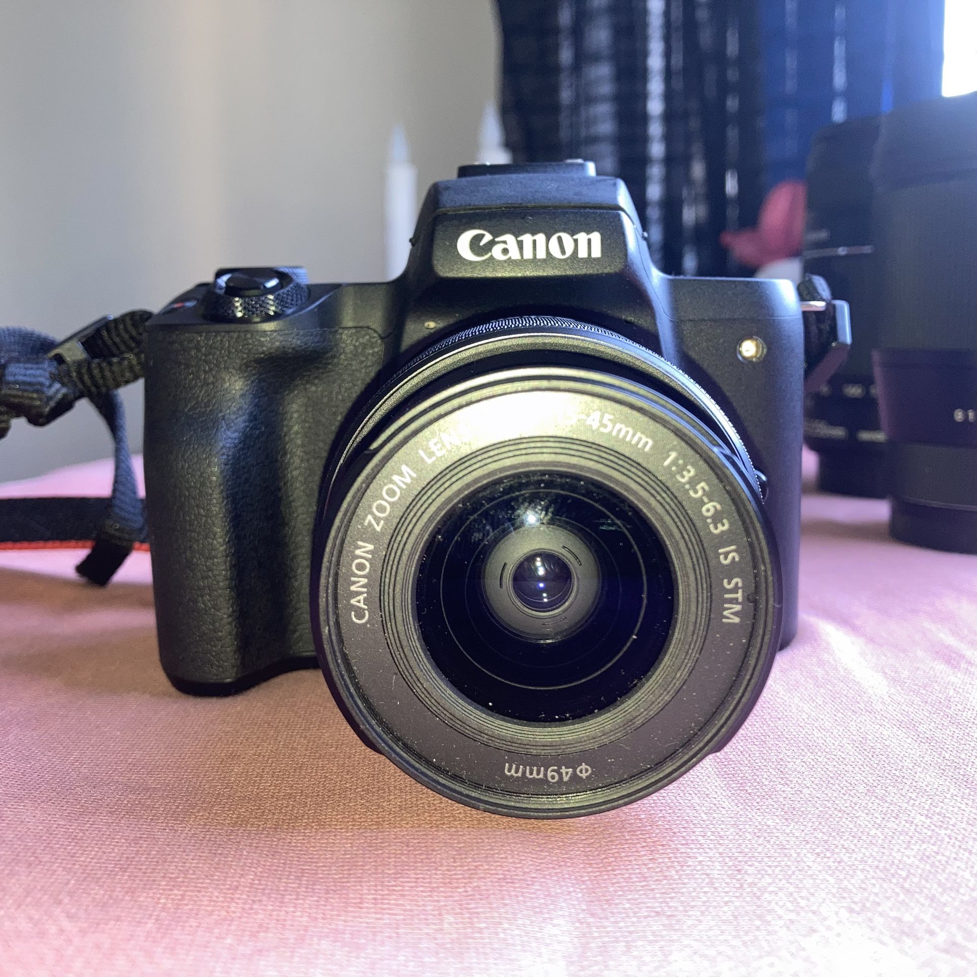 Canon EOS M50 Mirrorless Camera Kit w/EF M15 45mm and 4K