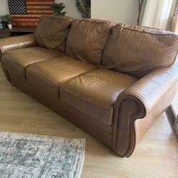 Leather couch 