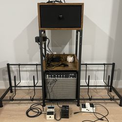 Guitar Stand & Multimedia Storage