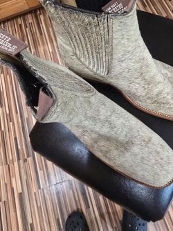 Leon Mex cow skin cowboy boots