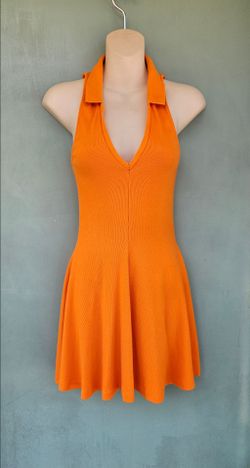 ORANGE SKIRT DRESS