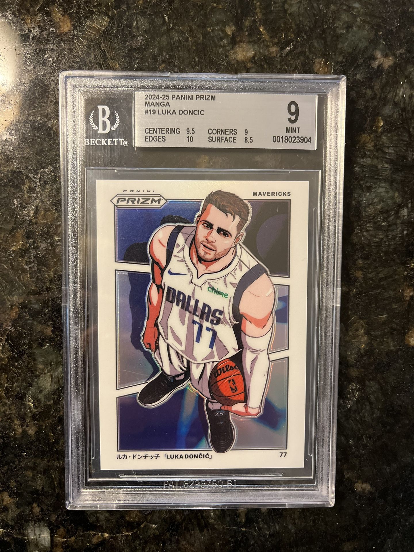 2024-25 Prizm Luka Doncic Manga #19 SSP BGS 9 Mint RARE POP 1 Lakers Mavericks