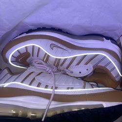 Nike Womens Air Max 98 Phantom/Beach-Wheat Shoes