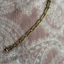 ✨ 14K Italian Gold Diamond Bracelet – 12 Grams – Beautiful Condition ✨