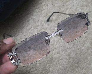 Real Moissannite Clear Frame Glasses