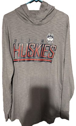 UConn Huskies Hoodie Captivating Men's XL Gray New With Tags