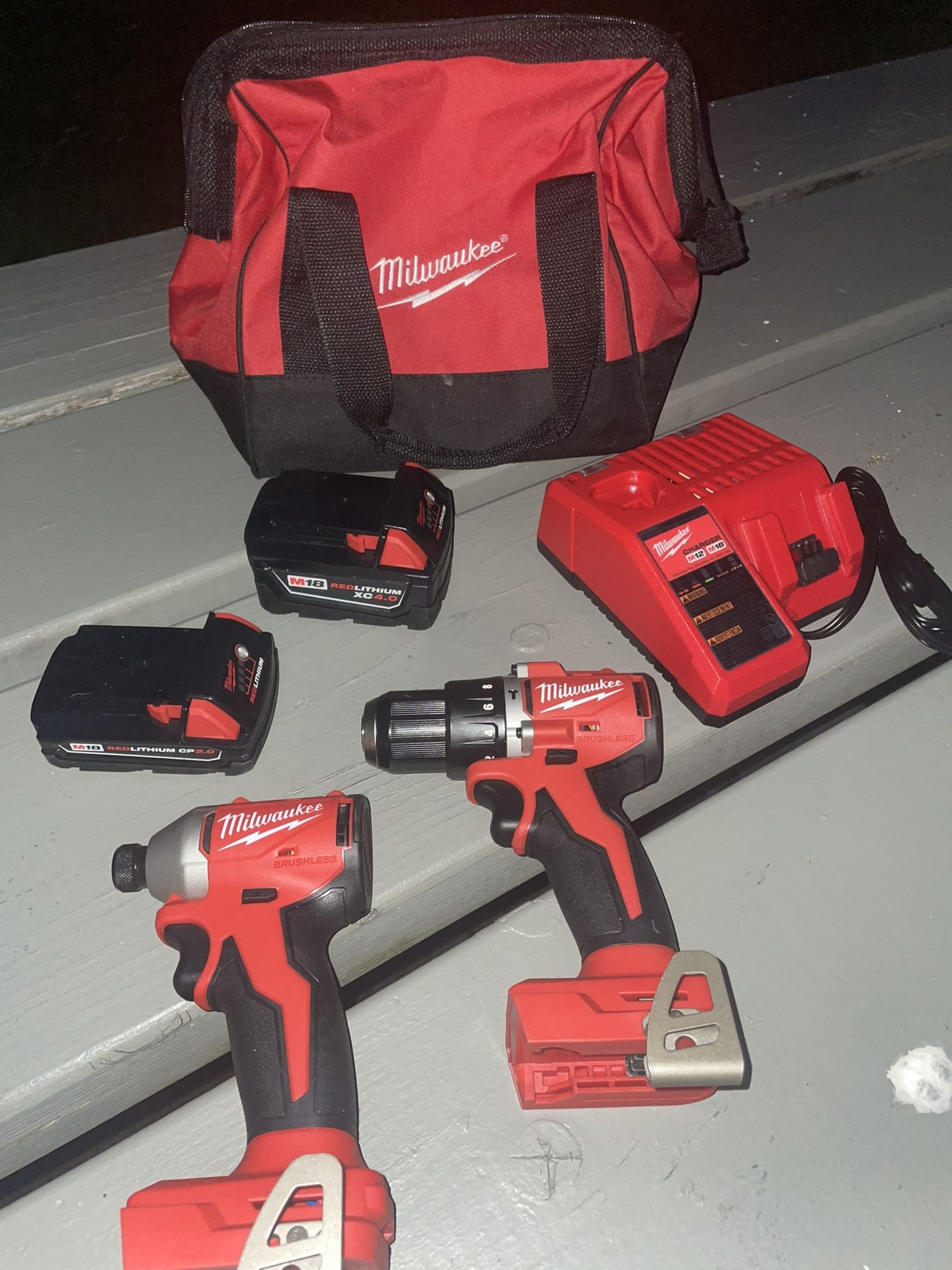 Milwaukee M18 Cordless Impact And Drill Combo