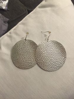 Silver earrings