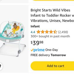 Infant to Toddler Rocker with Vibrations