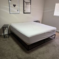 King Size Bed frame And Mattress 