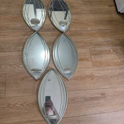Five Football Shaped Mirrors