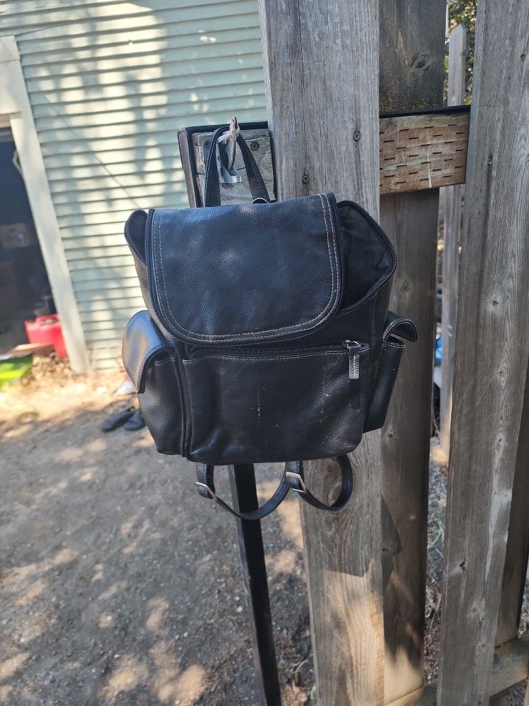 Black Backpack Purse