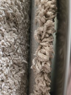 Large COZY Beige Shag Rug 