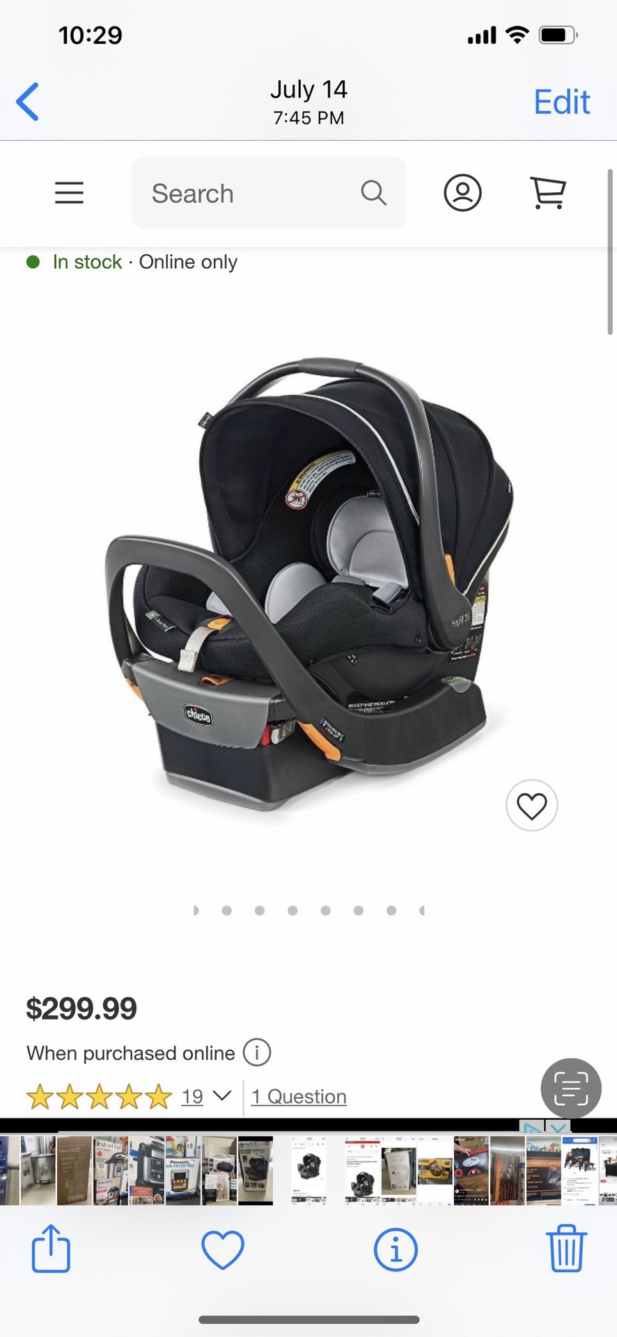 Car Seat Baby Chicco Keyfit