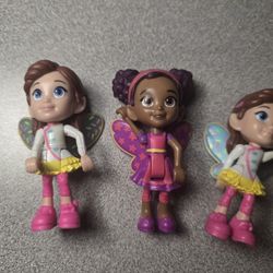 Butterbean's Cafe 3" Poseable Doll, Lot Of 3