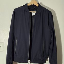 Zara Bomber Jacket Blue