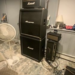 Marshall Vs100 Head And 2 Ampeg 4c12 Cabinets