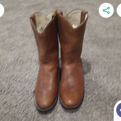 JUSTIN LEATHER BOOTS 6D