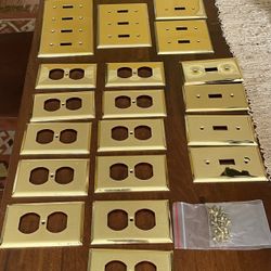 Gold Switch plates. 