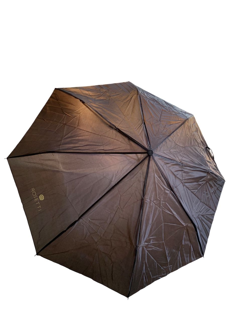 ROSETTI Umbrella Compact Size With Wrist Strap And Matching Case Chocolate Brown