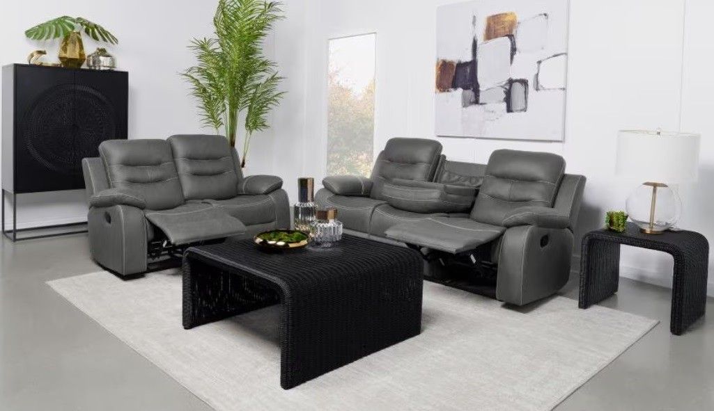 Nova-2 Piece Upholstered Motion Reclining Sofa Set