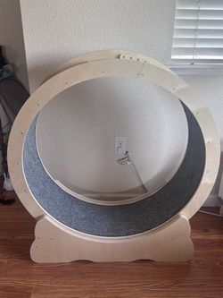 Large Wooden Cat Exercise Wheel