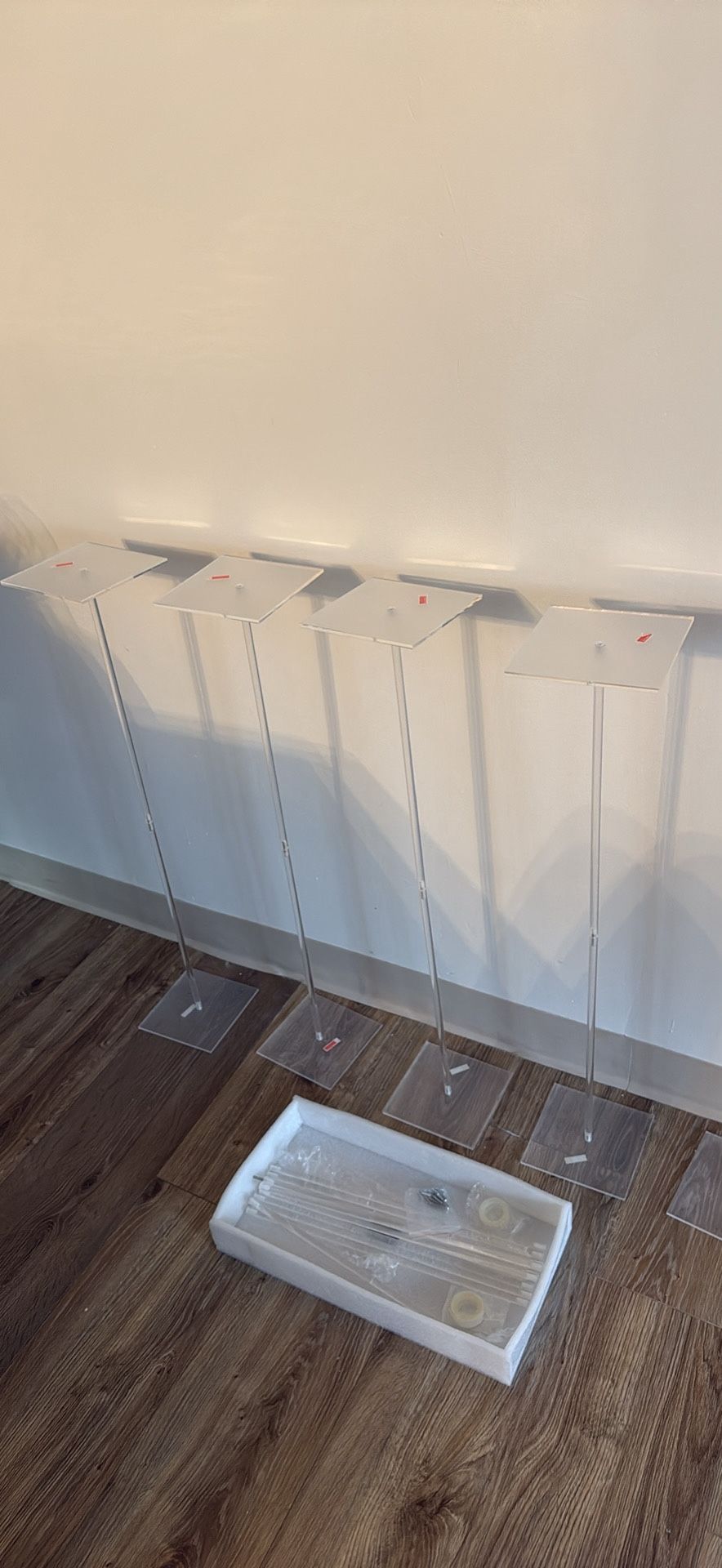 h Height Clear Acrylic Balloon Stand for Table Centerpiece Decoration, Set of 5