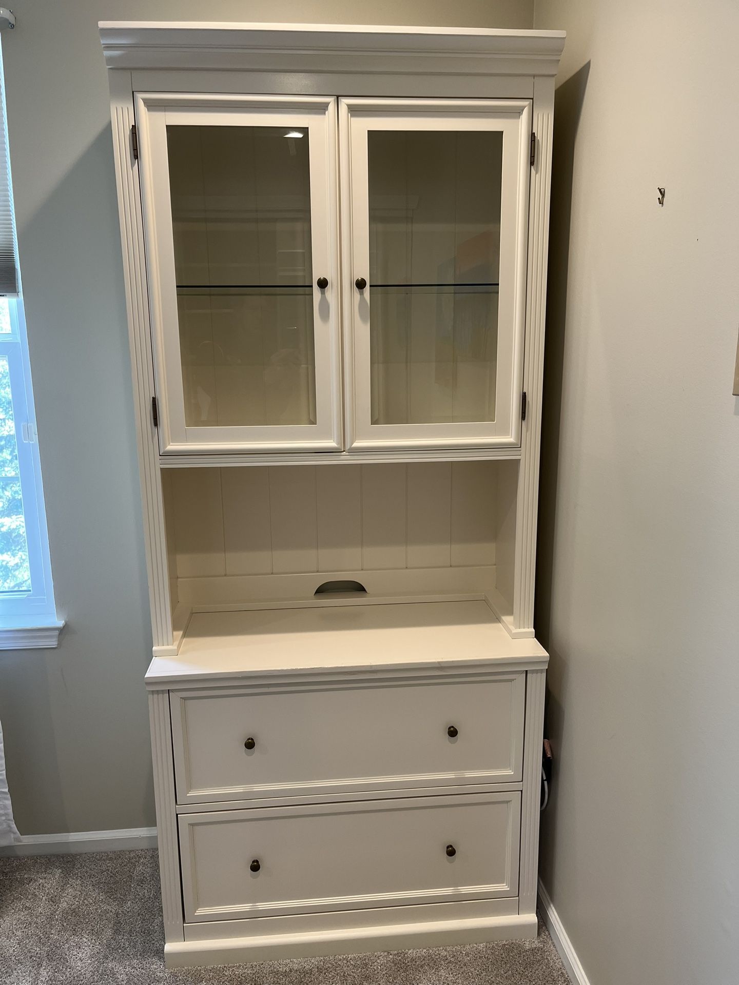 Tuscan File Console & Hutch