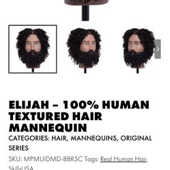 ✨ Pivot Point “Elijah” 100% Human Textured Hair Mannequin – $95 ✨