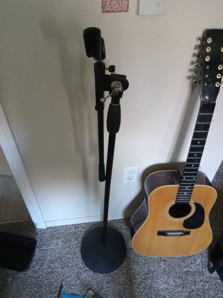 Guitar And Mic Stand