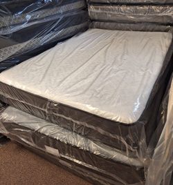 Queen Mattress Set: 2-Piece Semi Firm Comfort Fast Delivery Premium Quality 