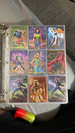 1993 Marvel Masterpieces - Dyna-Etch X-Men 2099 - Complete 8 Card Insert Set
