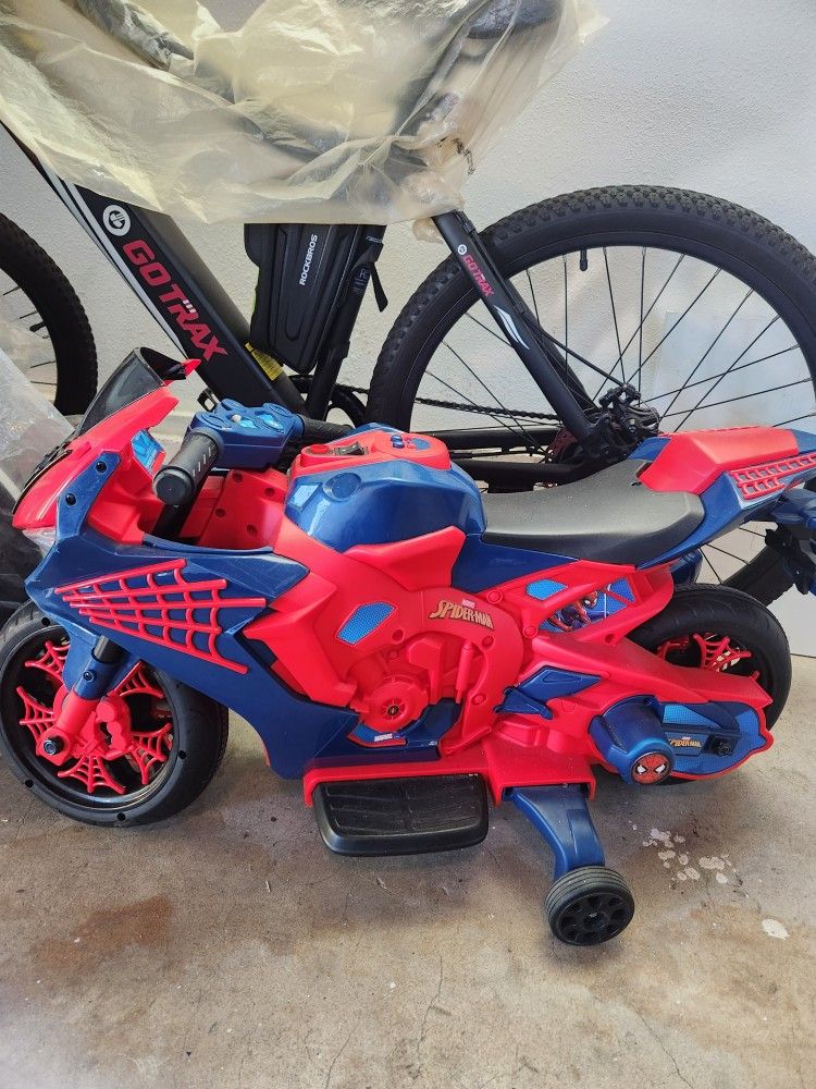 Toddler Spider Man Motorcycle