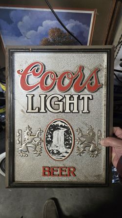 Coors Light Beer Sign Vintage From 1986 $ Trade Other Beer Sign Light 