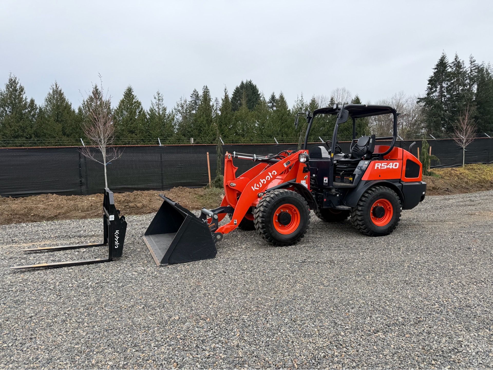 2025 Kubota R540 Wheel Loader - Bucket & Forks - 708 Hours