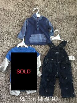 6 MONTH BABY BOY ***NEW W/ TAGS‼️**** LOT - CARTERS AND OSHKOSH