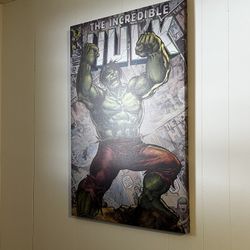 5 Framed Comic Book Posters 