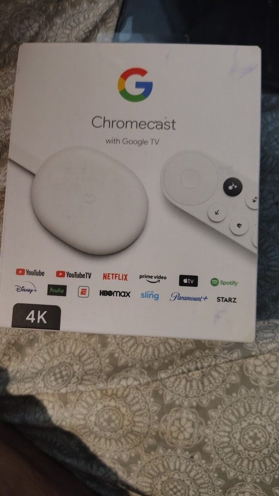Google Chromecast with Google TV (4K) (2020) - Snow