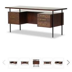 Four hands 
Lauren Desk, Warm Brown (New)