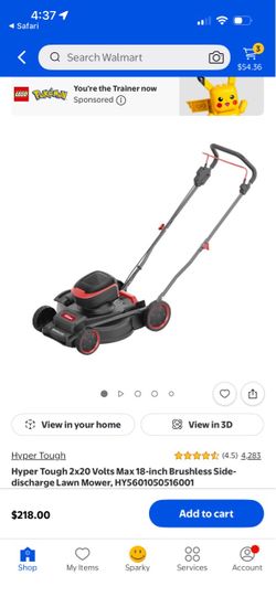 Hyper tough cordless lawnmower