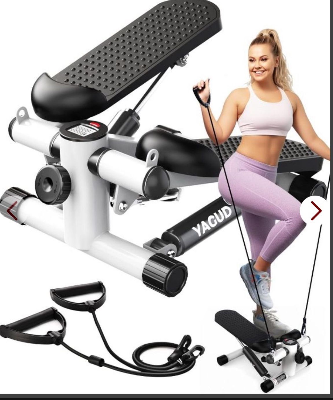 $30 Brand new Steppers For Exercise At Home, Mini Stair Stepper With Resistance Bands