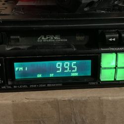Very Cool Old School Alpine Pullout Tape Deck 