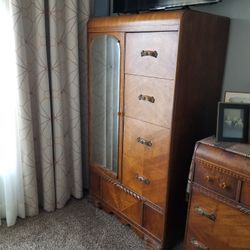 Vintage Art Deco Waterfall Wardrobe Chifferobe for Sale in Mesa